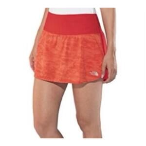 NWT The North Face Women's W Flight Btn Skort Fiery Coral Size Womens XL